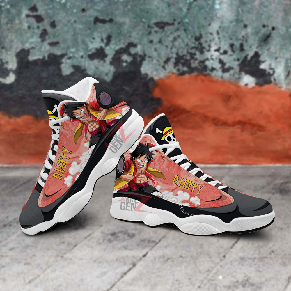 One Piece Luffy Air Jordan 13 Sneakers Custom Anime Shoes - Image 5