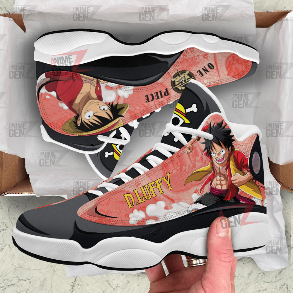 One Piece Luffy Air Jordan 13 Sneakers Custom Anime Shoes - Image 3