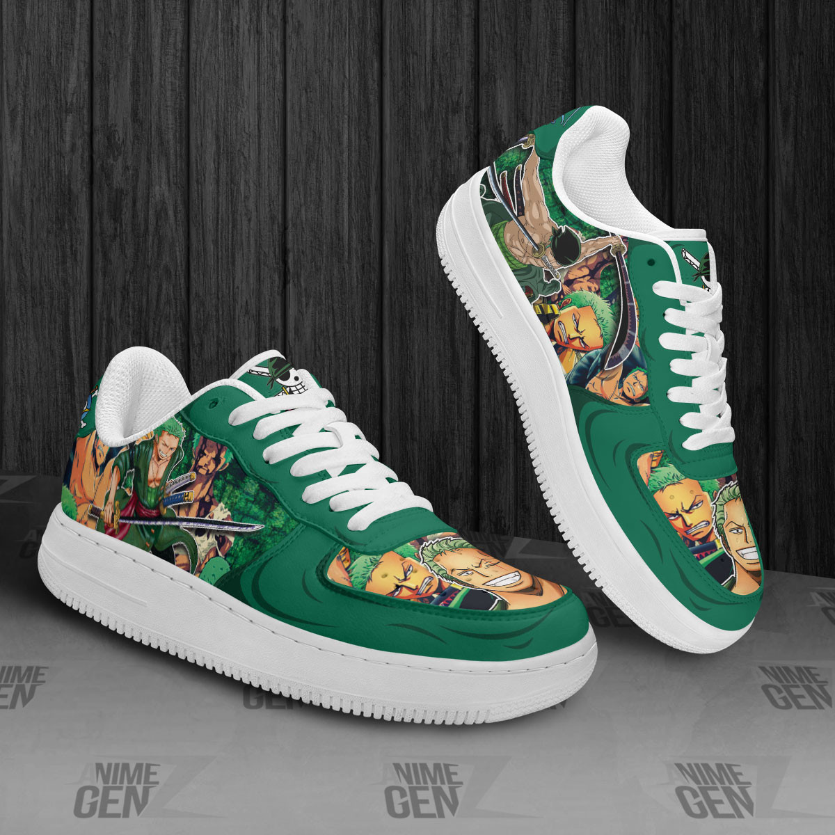 One Piece Roronoa Zoro Air Sneakers Custom Anime Shoes - Image 2