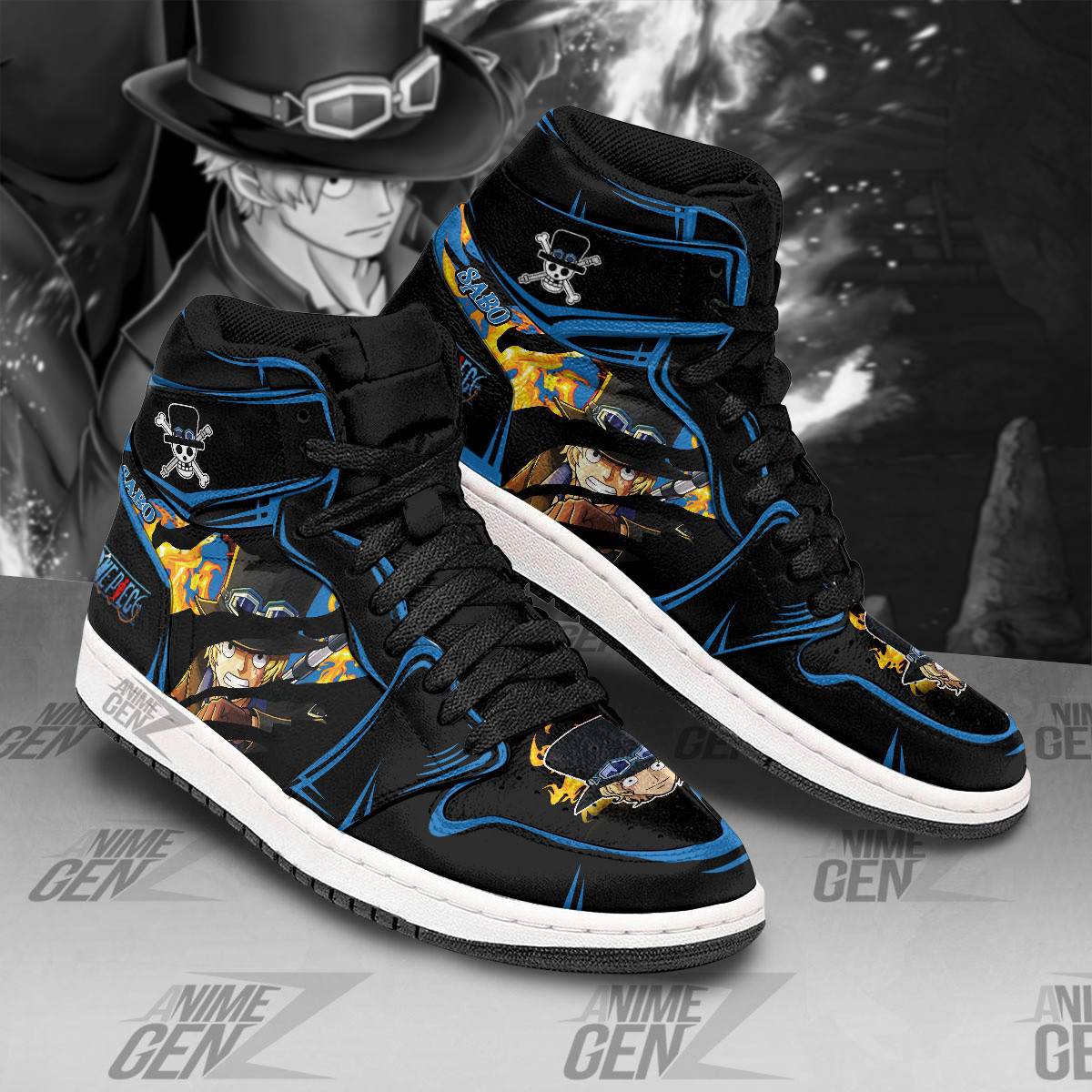 One Piece Sabo JD Sneakers Custom Anime Shoes - Image 2
