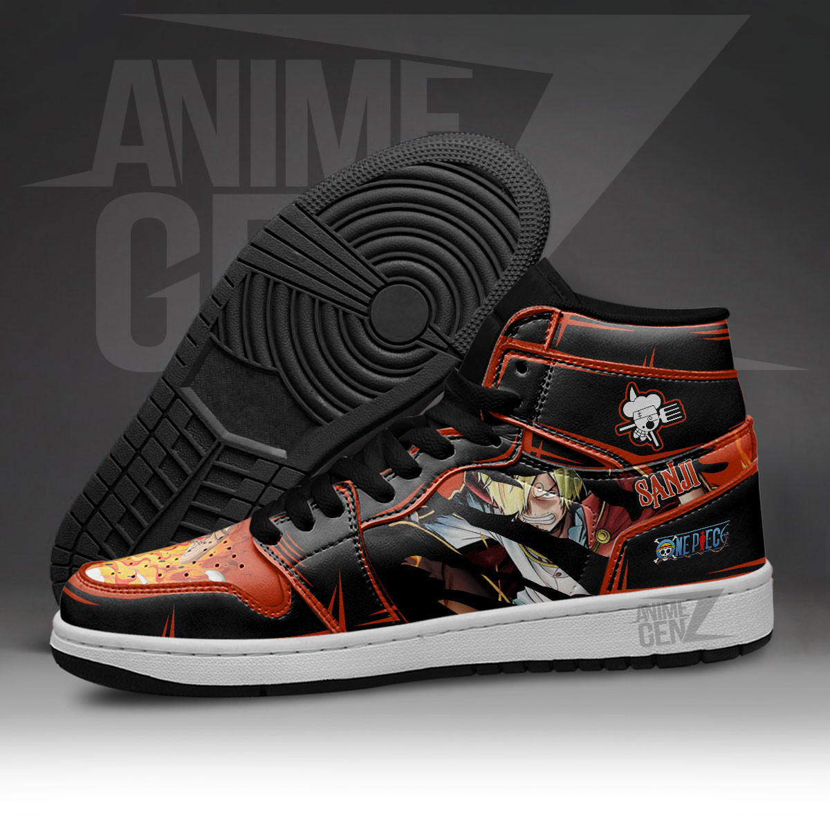 One Piece Sanji JD Sneakers Custom Anime Shoes - Image 5