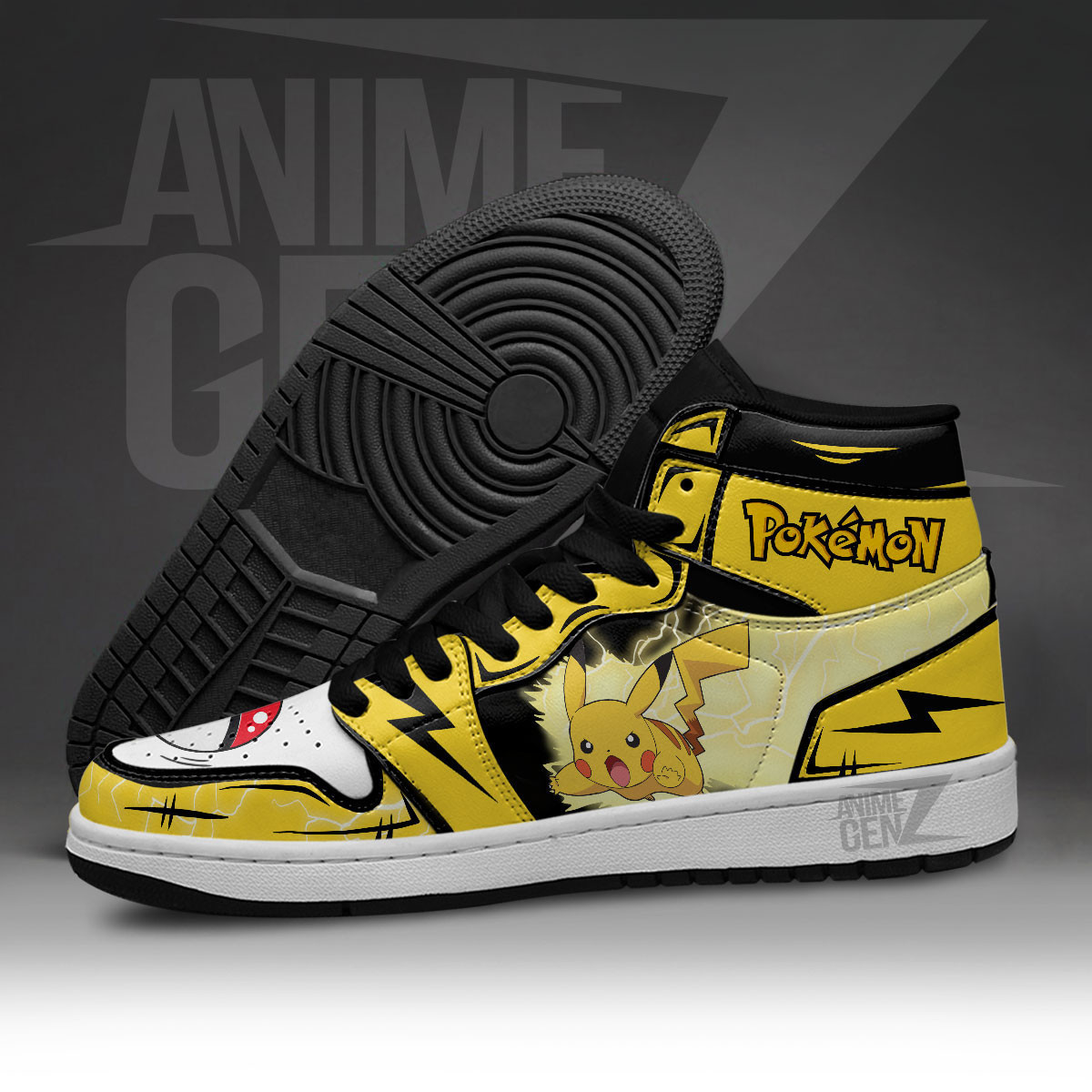 Pikachu JD Sneakers Pokemon Custom Anime Shoes - Image 5