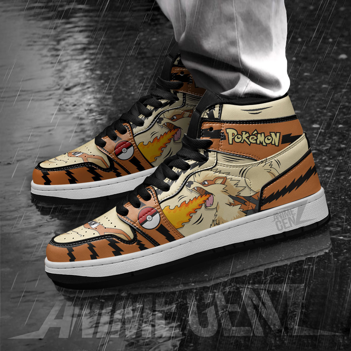 Pokemon Arcanine JD Sneakers Custom Anime Shoes - Image 5