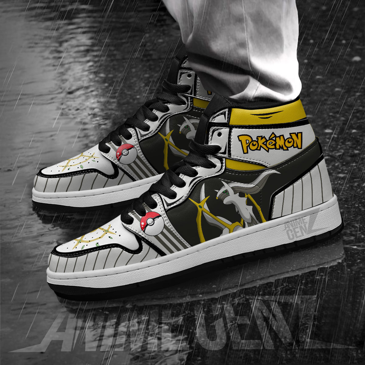 Pokemon Arceus JD Sneakers Custom Pokemon Anime Shoes - Image 3