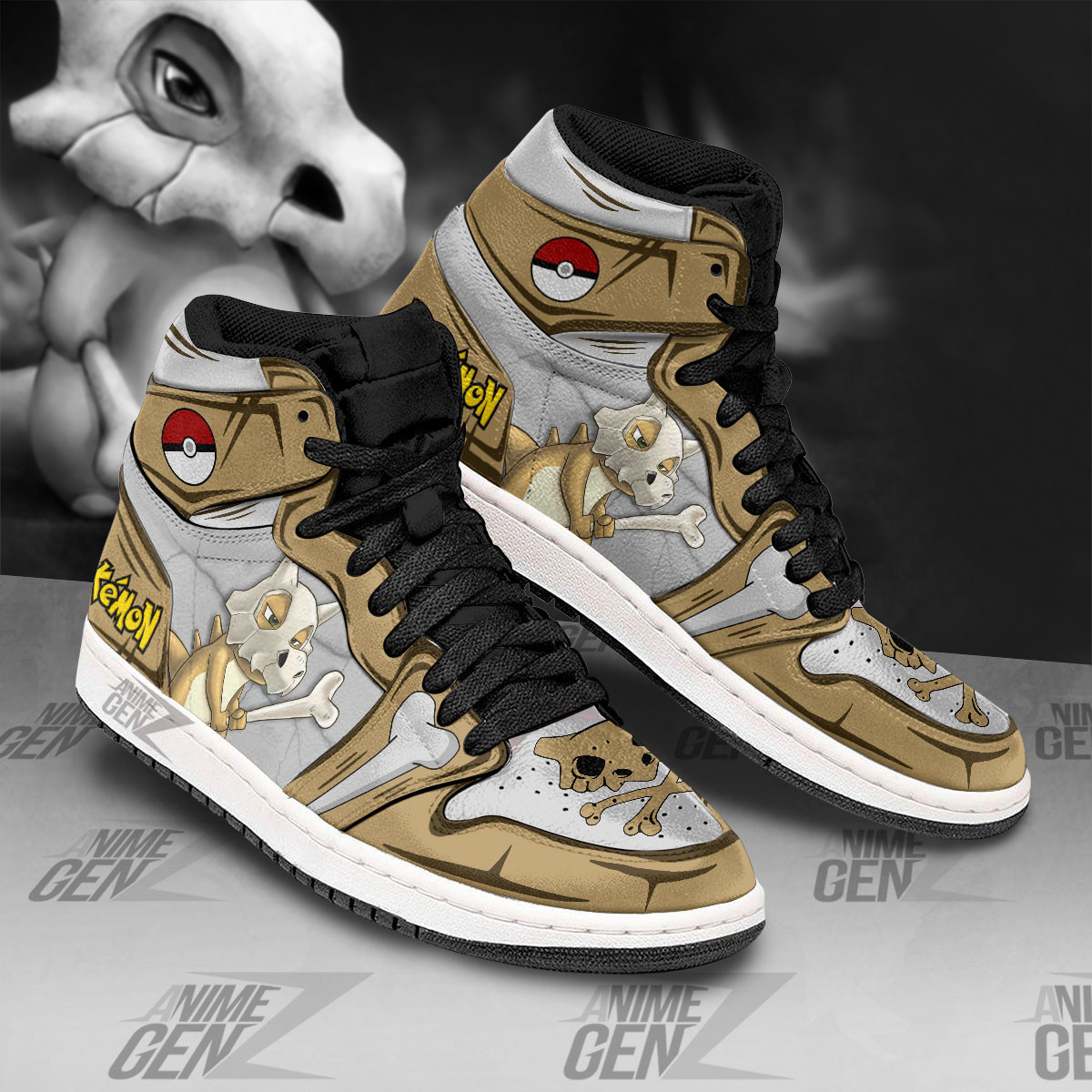 Pokemon Cubone JD Sneakers Custom Anime Shoes - Image 2