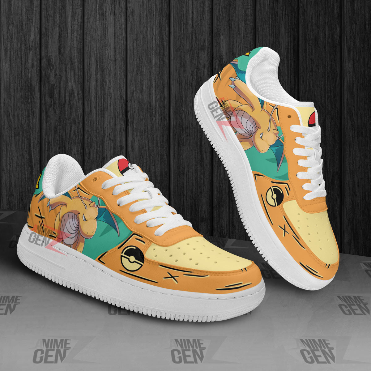 Pokemon Dragonite Air Sneakers Custom Anime Shoes - Image 3
