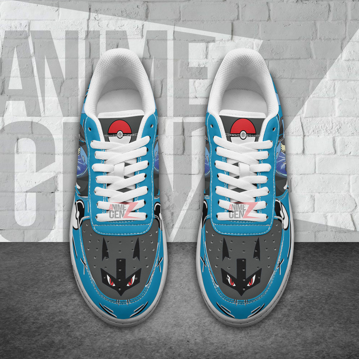 Pokemon Lucario Air Sneakers Custom Anime Shoes - Image 4