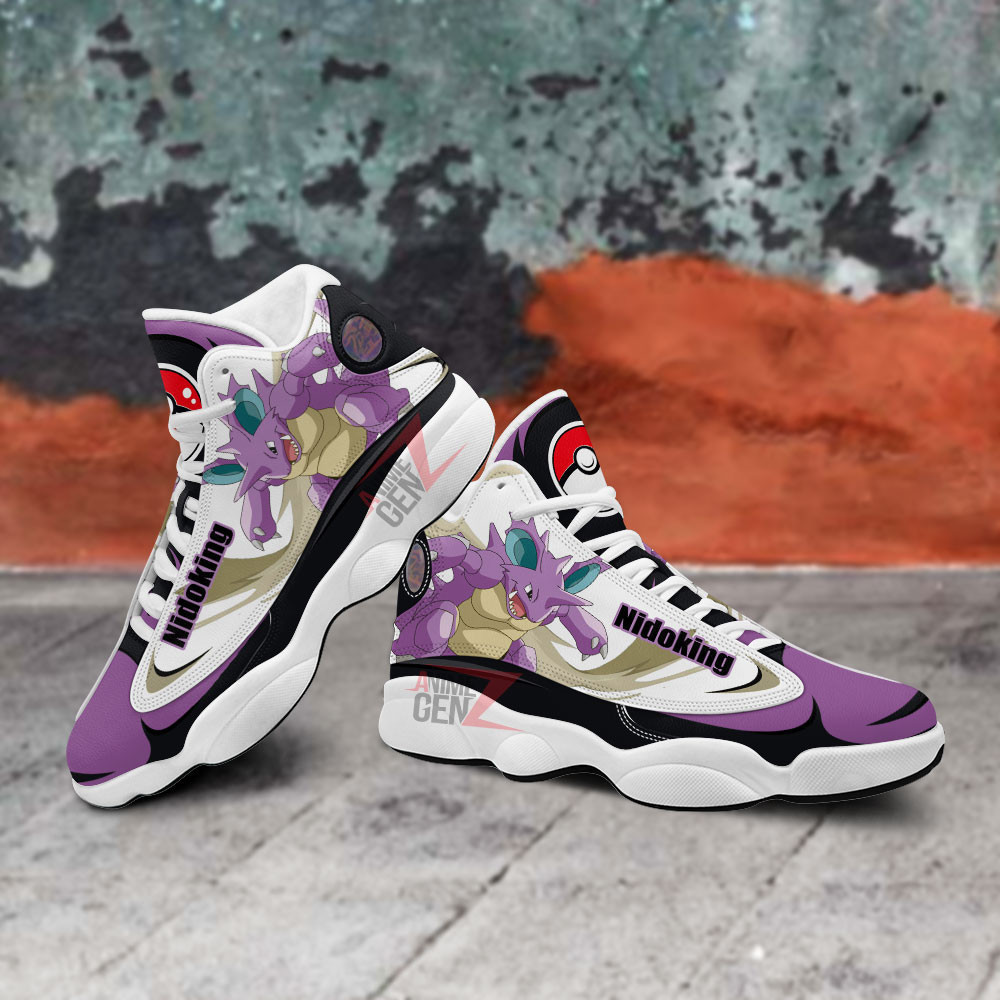 Pokemon Nidoking Air Jordan 13 Sneakers Custom Anime Shoes - Image 5