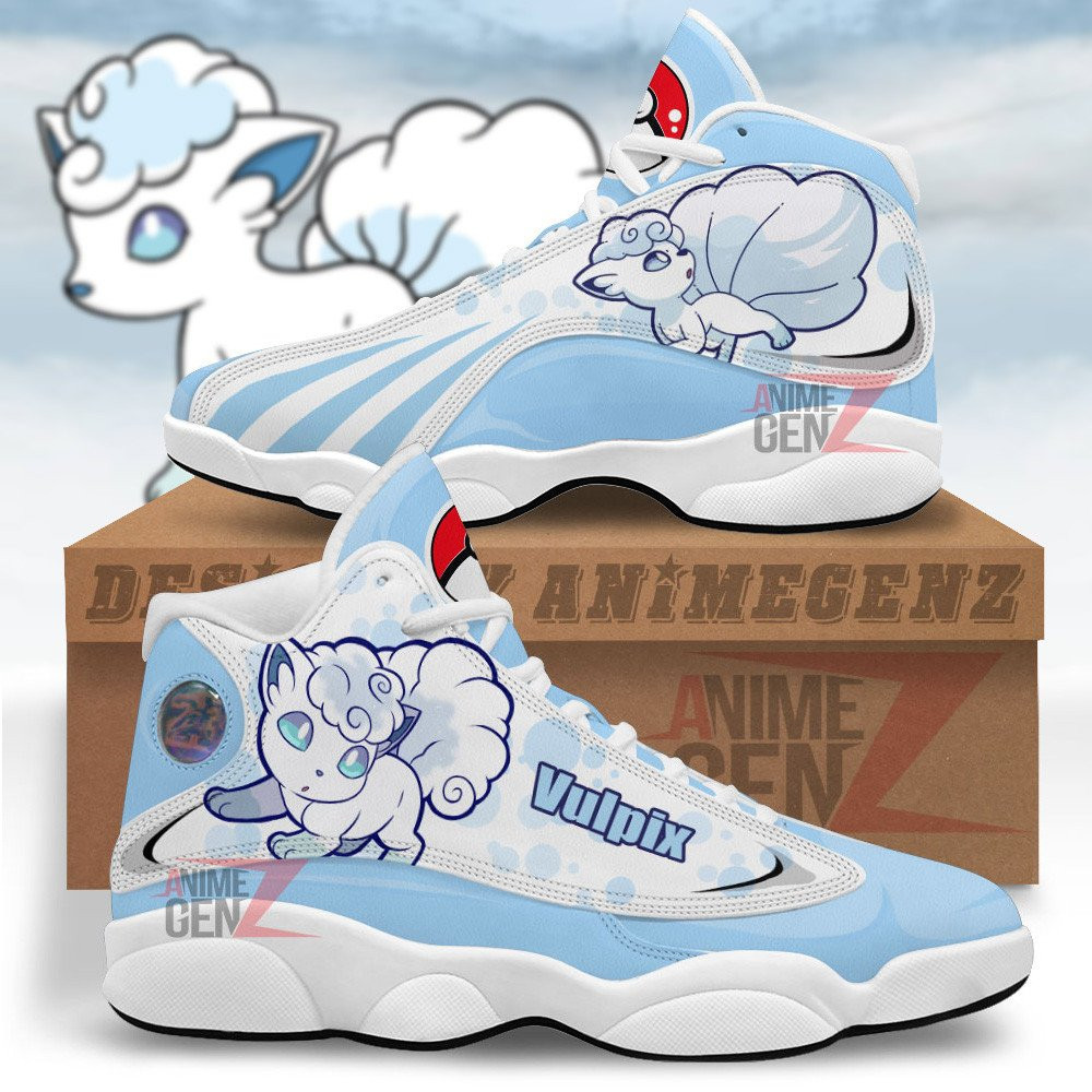 Pokemon Vulpix alola Air Jordan 13 Sneakers Custom Anime Shoes