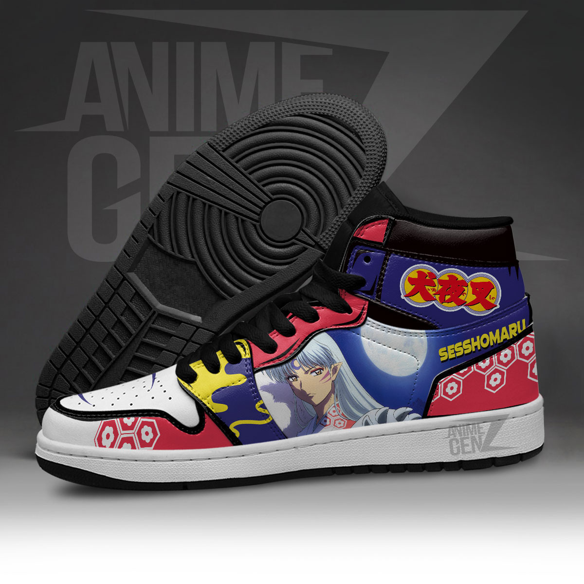 Sesshomaru JD Sneakers Inuyasha Custom Anime Shoes - Image 5