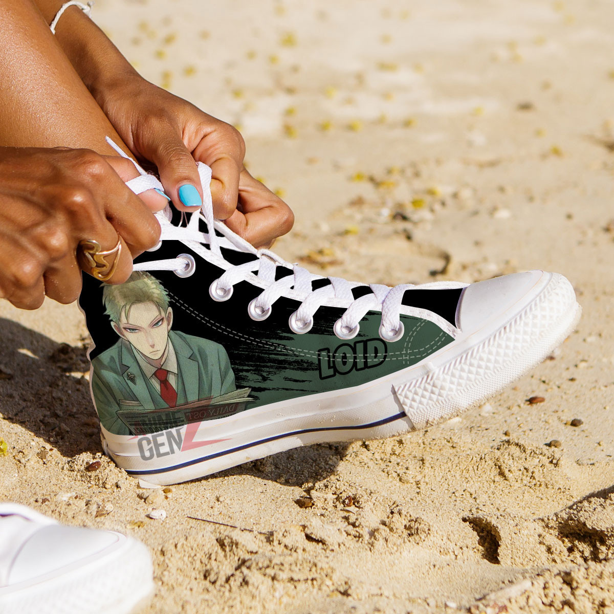 Spy X Family Loid Forger High Top Shoes Custom Anime Shoes - Image 3