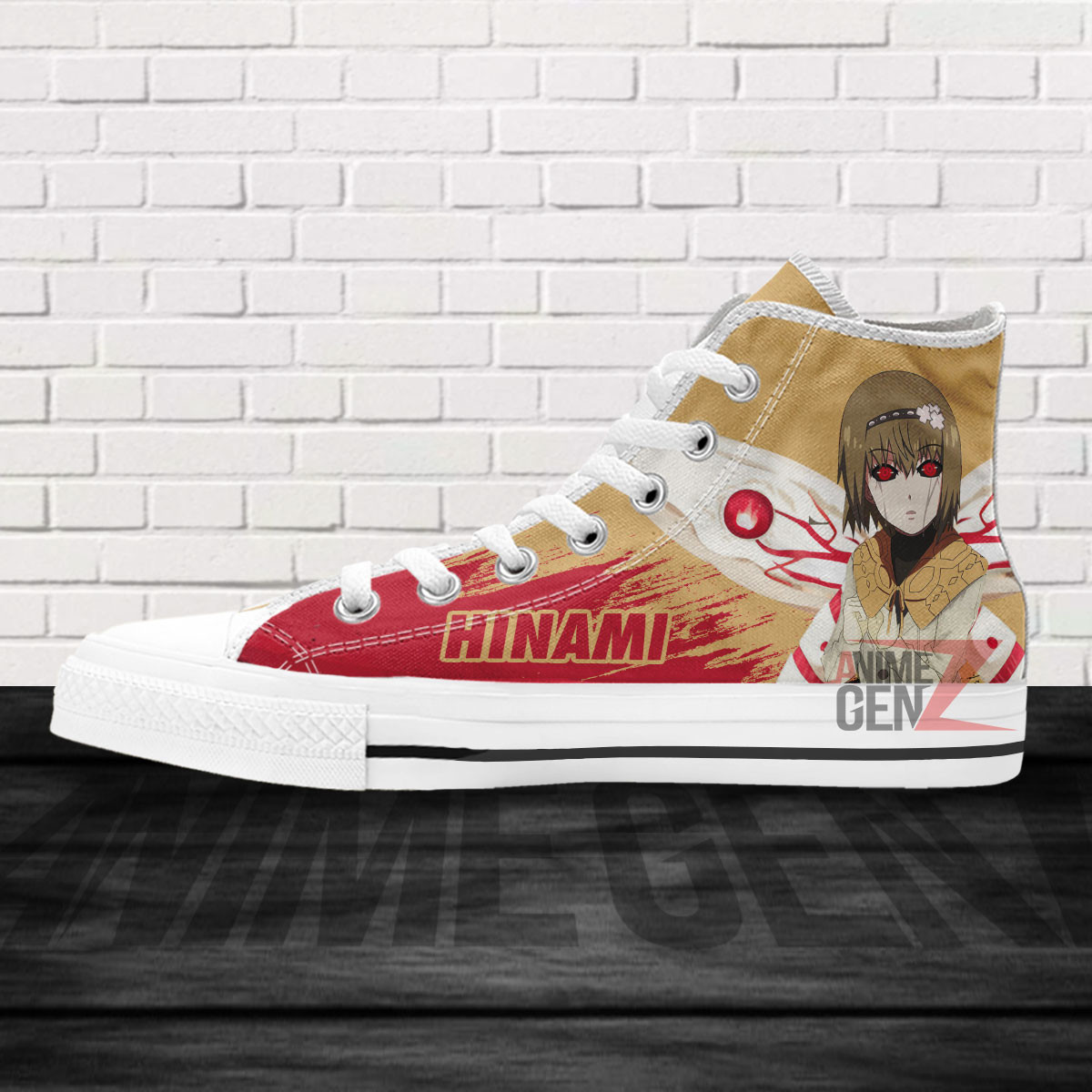 Tokyo Ghoul Hinami Fueguchi High Top Shoes Custom Anime Shoes - Image 4