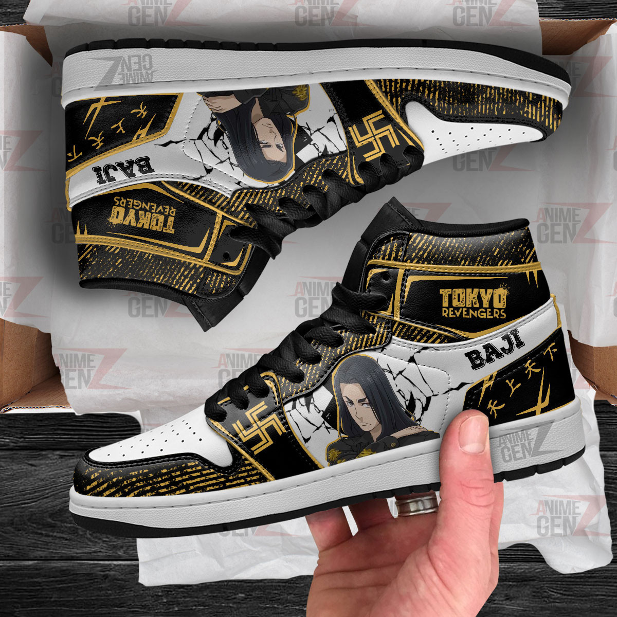 Tokyo Revengers Keisuke Baji JD Sneakers Custom Anime Shoes - Image 3