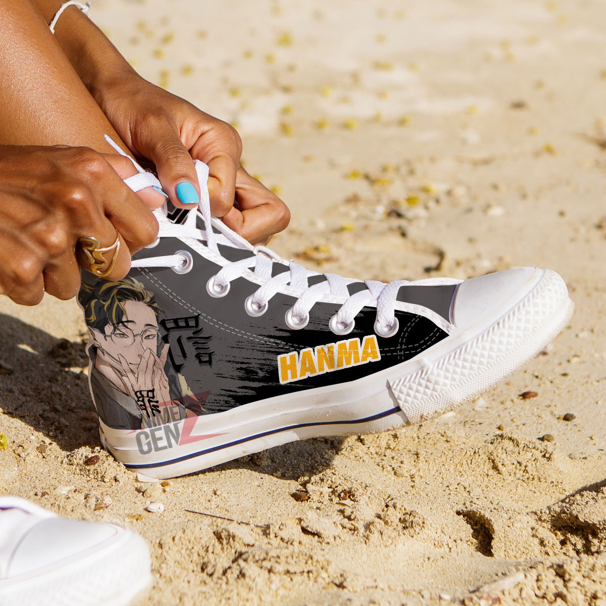 Tokyo Revengers Shuji Hanma High Top Shoes Custom Anime Shoes - Image 3