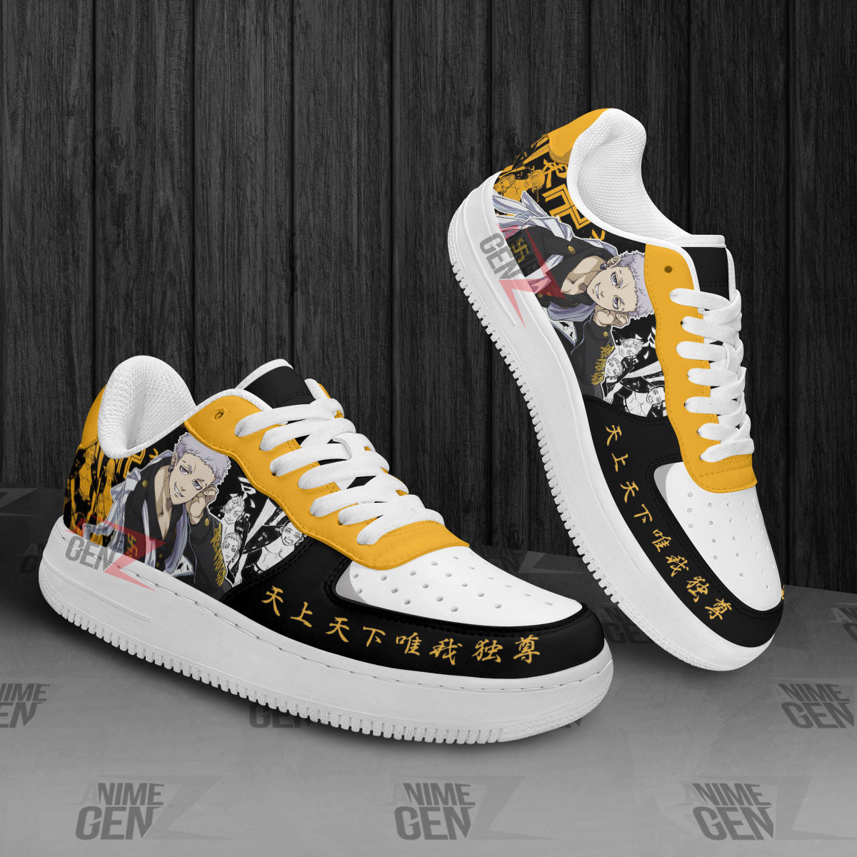 Tokyo Revengers Takashi Mitsuya Air Sneakers Custom Anime Shoes - Image 3