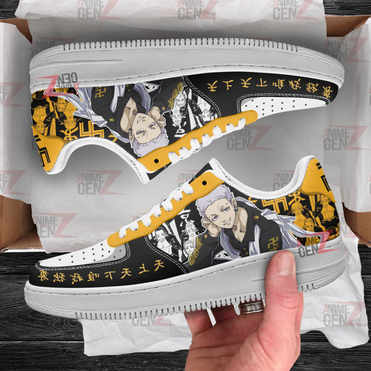 Tokyo Revengers Takashi Mitsuya Air Sneakers Custom Anime Shoes - Image 2
