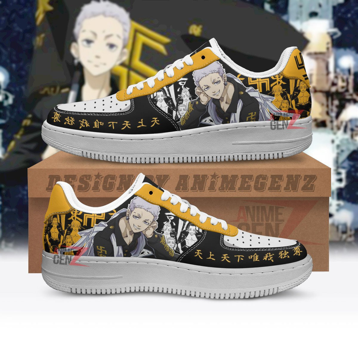 Tokyo Revengers Takashi Mitsuya Air Sneakers Custom Anime Shoes